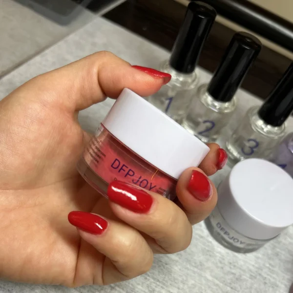 DFPJOY red dip powder nails